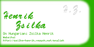 henrik zsilka business card